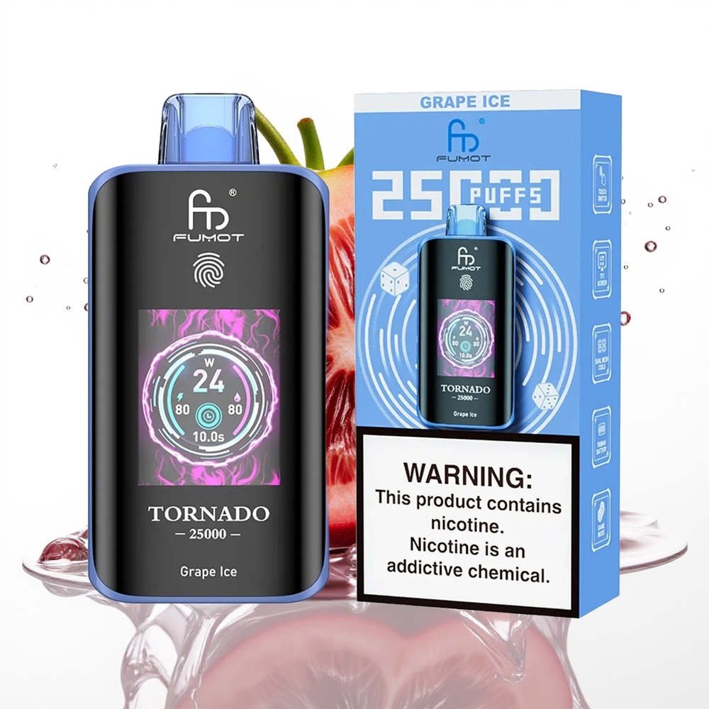 Fumot Tornado 25000 Puffs 20ml Napolnjena E-tekočina 700mAh Grozdni Led