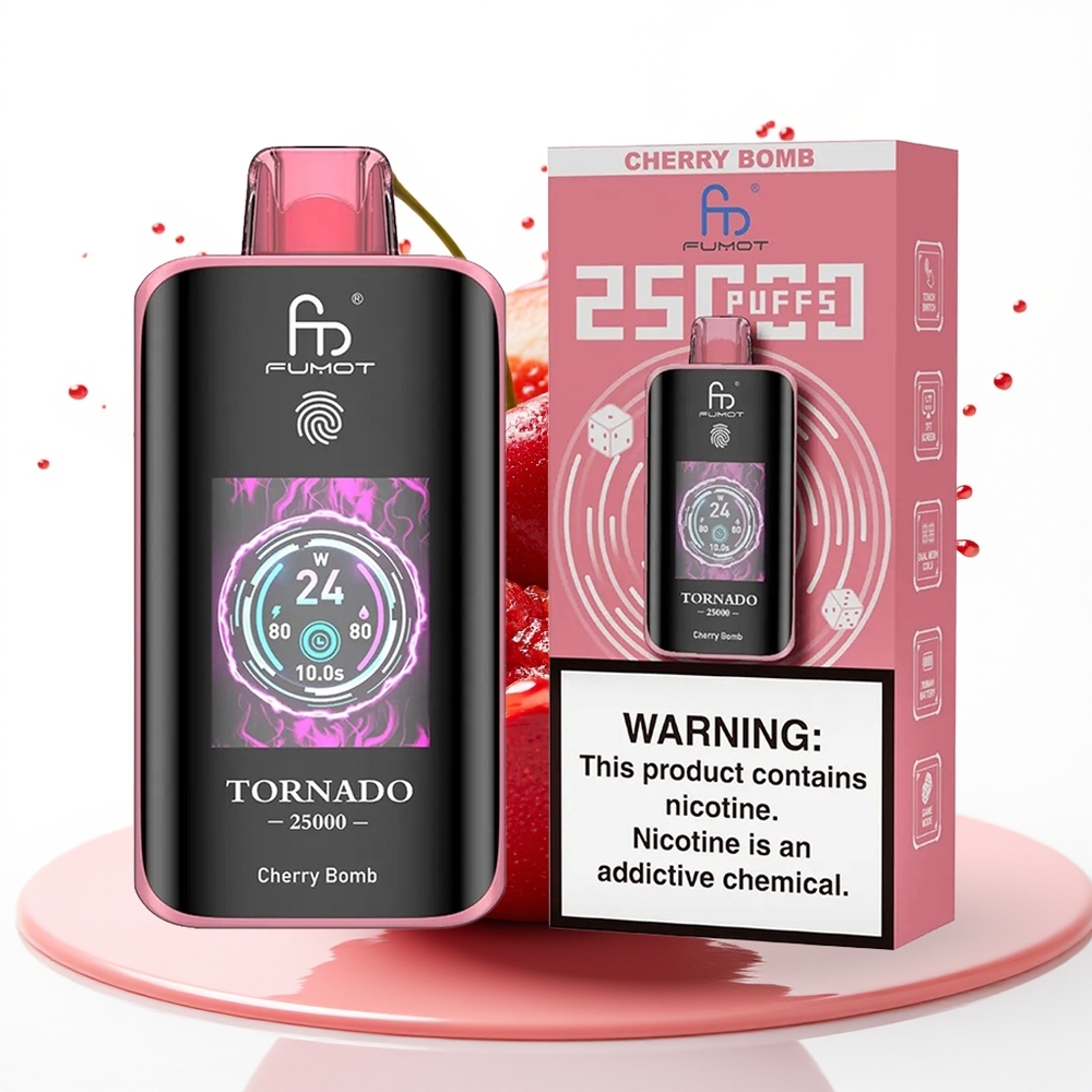Fumot Tornado 25000 Puffs 700mAh 20ml Češnjevi Bombi