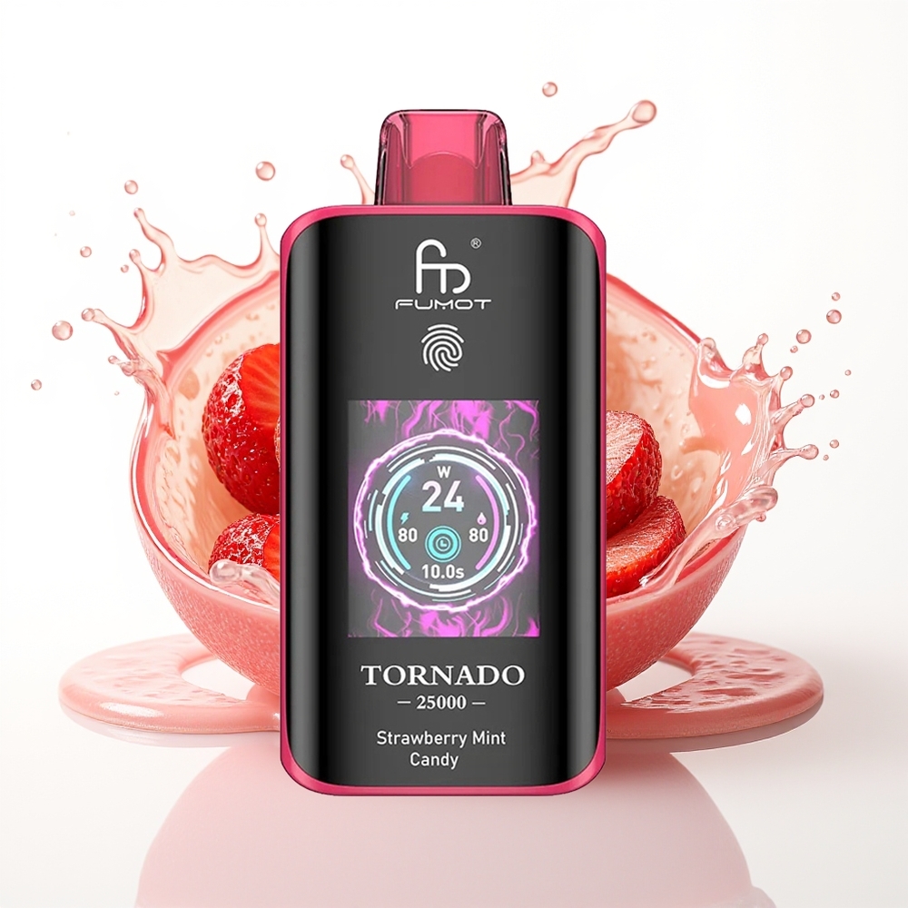 Fumot Tornado 25000 Pufov Polžica Ment Bombica 700mAh 20ml
