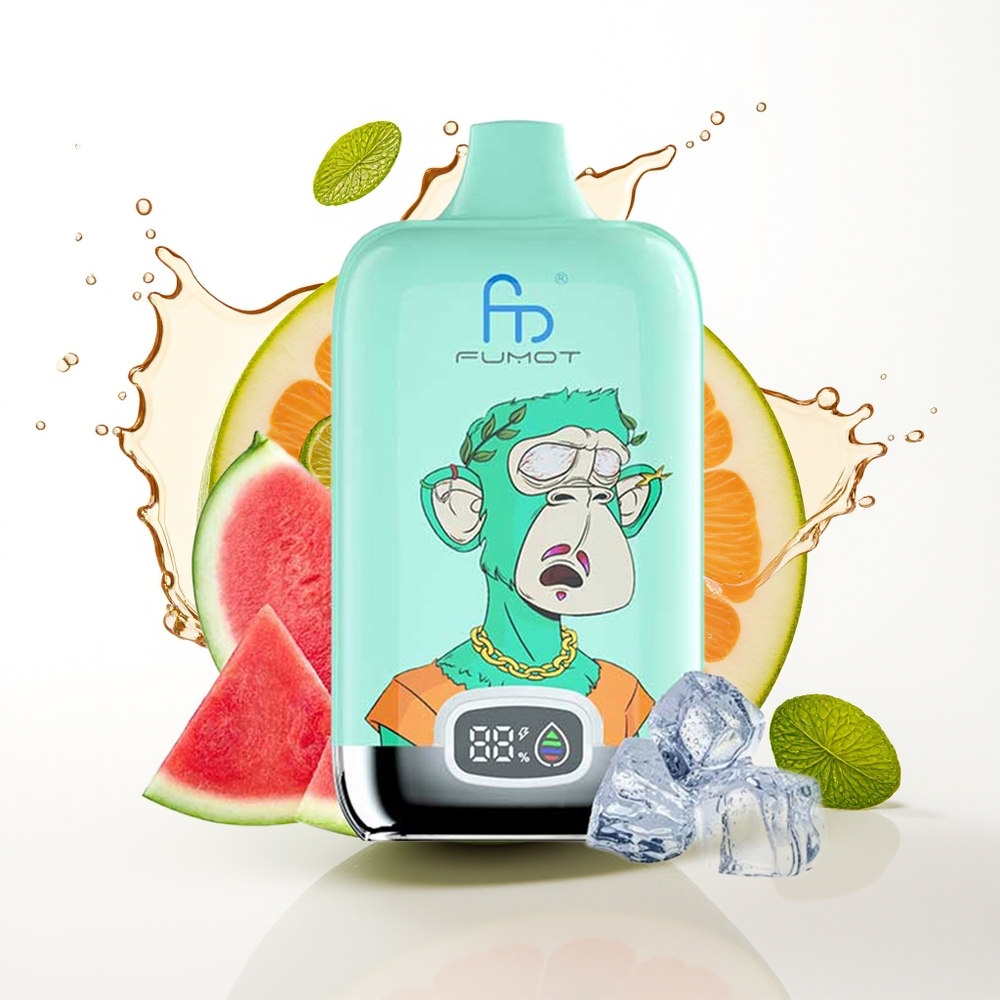 Fumot Tornado Digital Box 12000 Puffs Enkratna Vape Hladna Meta 20ml Mrežna