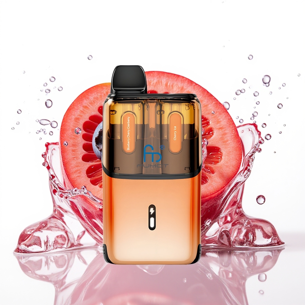 Fumot Ultra T32000 32000 Puffov 24ml E-Tekočina Enkratni Vape Borovnica Češnja Brusnica - Češnjev Led