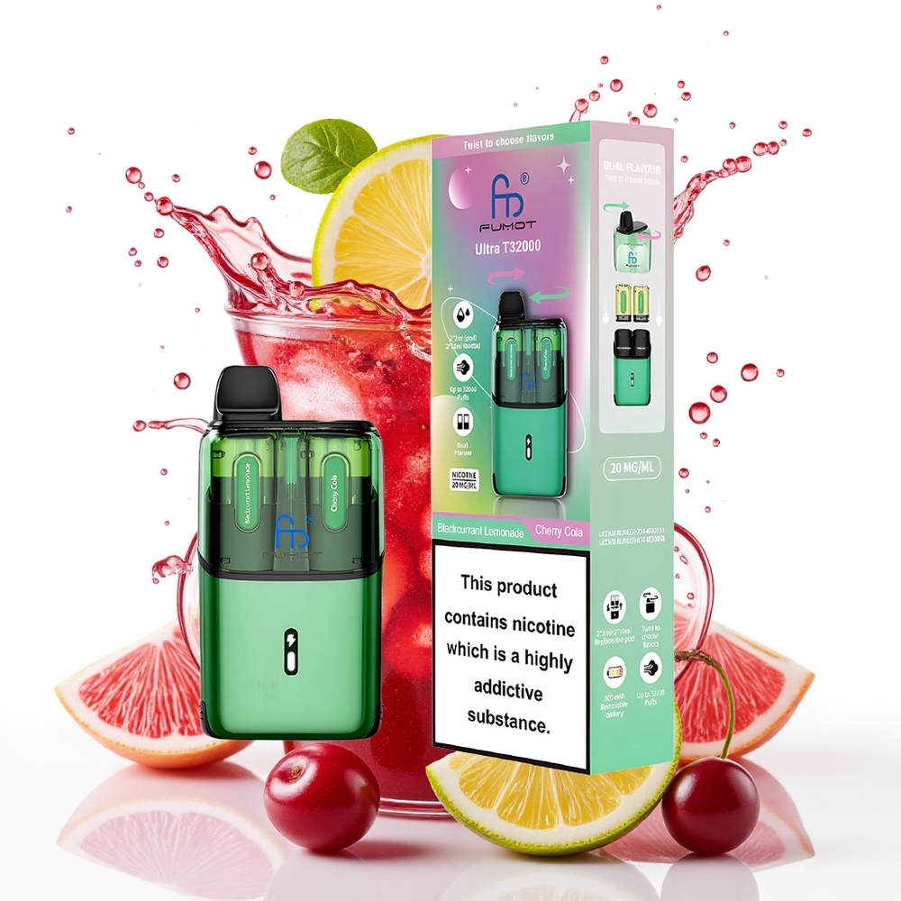 Fumot Ultra T32000 32000 Puffov 24ml Črni Ribez Limonada - Češnjevi Kola