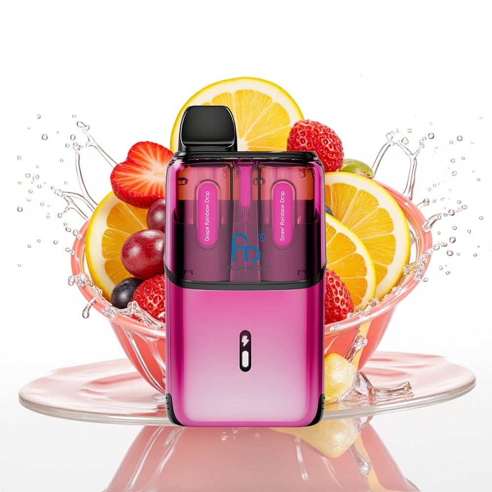 Fumot Ultra T32000 Enkratni Vape Grozdje Mavrične Kapljice - Jagoda Mavrične Kapljice 800mAh 24ml