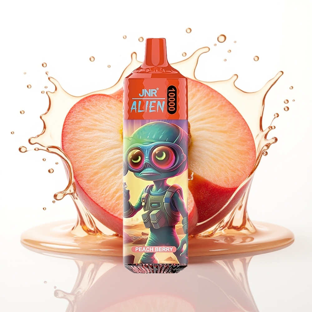 JNR Alien 10000 Puffs 850mAh LED Breskva Jagoda Enkratni Vape