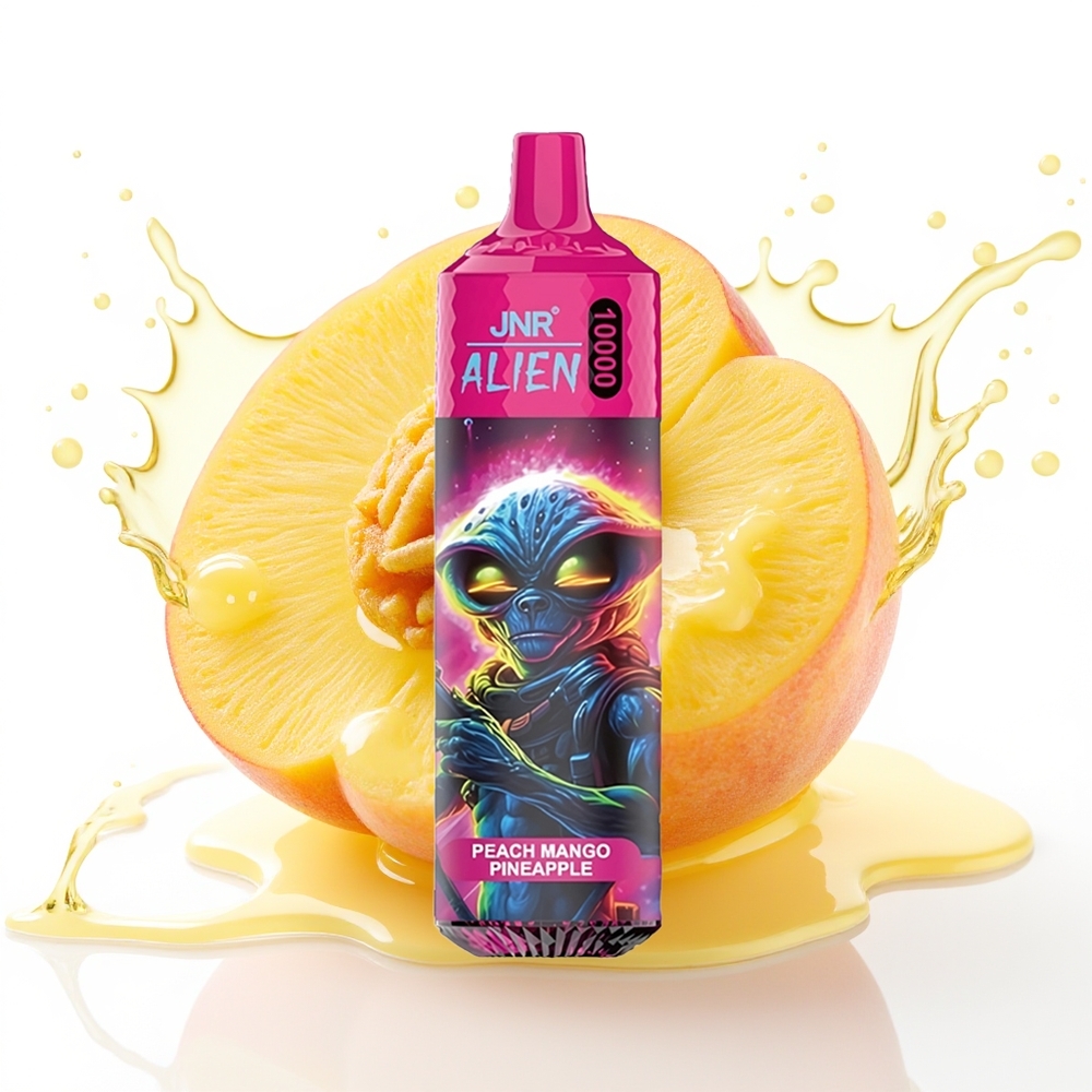 JNR Alien 10000 Puffs 850mAh LED Breskva Mango Ananas