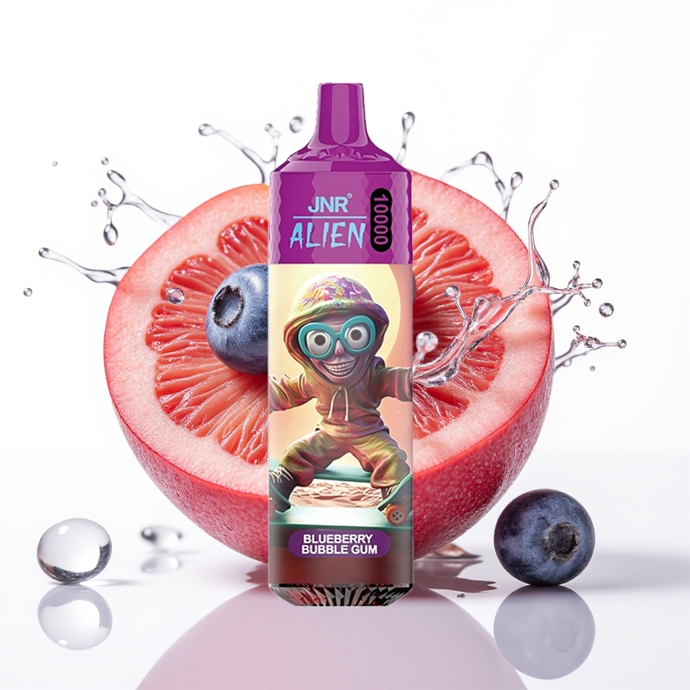 JNR Alien 10000 Puffs 850mAh RGB Borovnični Bubble Gum
