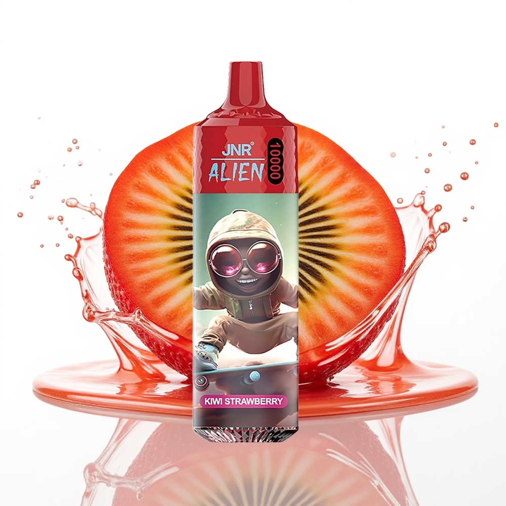 JNR Alien 10000 Puffs 850mAh RGB Športna Dizajn Kivi Jagoda