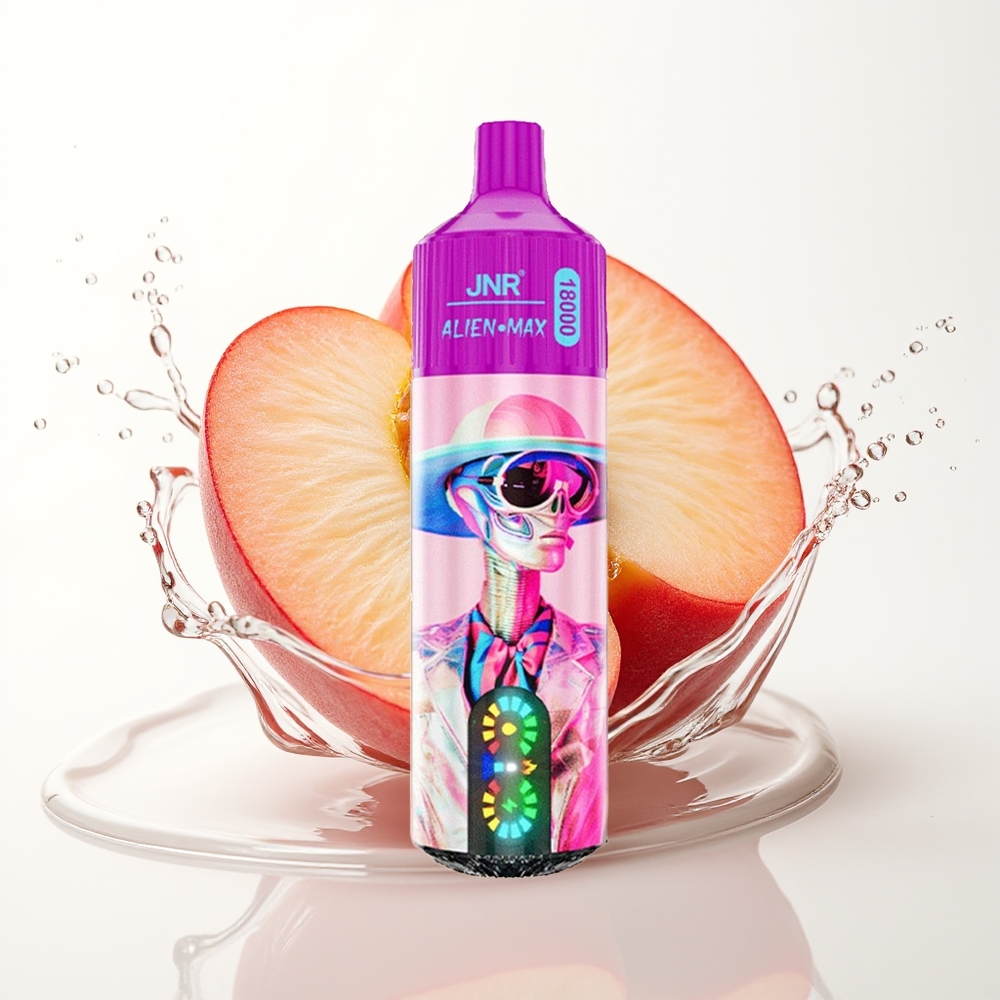 JNR Alien Max 18000 Puffs Dual Mesh 28ml Belo Breskva Razz Enkratni Vape