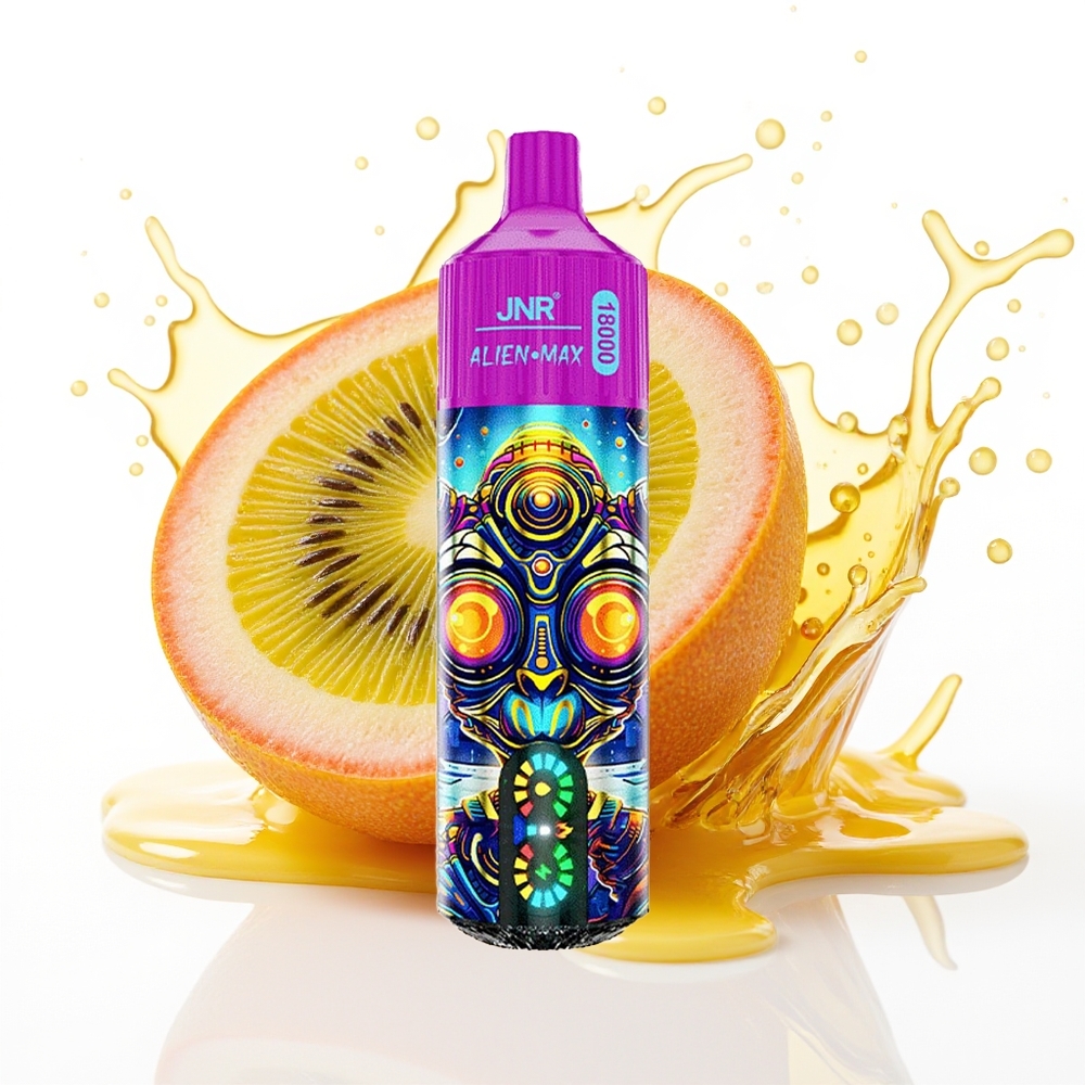 JNR Alien Max 18000 Puffs Dual Mesh 850mAh Enkratni Vape Kivi Pasijonka Guava