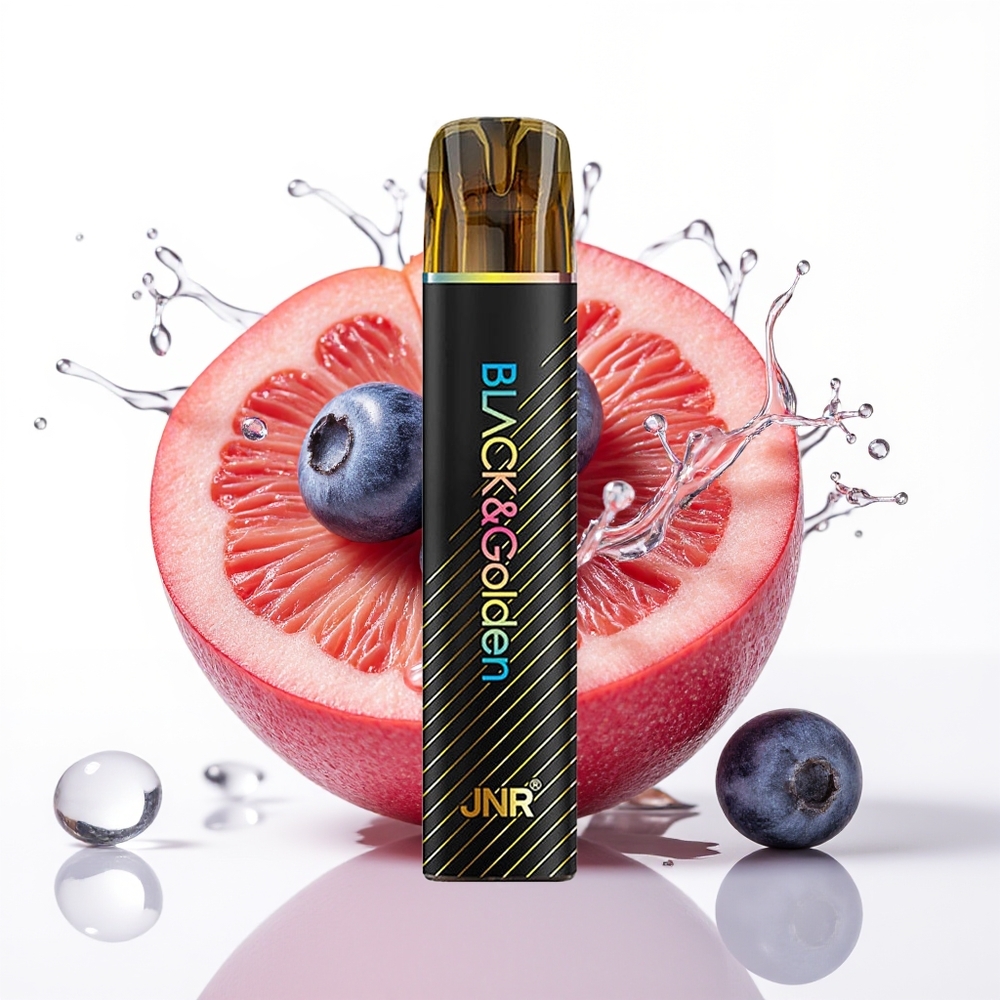JNR Black&Golden 600+200 Puffov Brezžični Vape Borovnica Mehki Bonboni 550mAh 2ml
