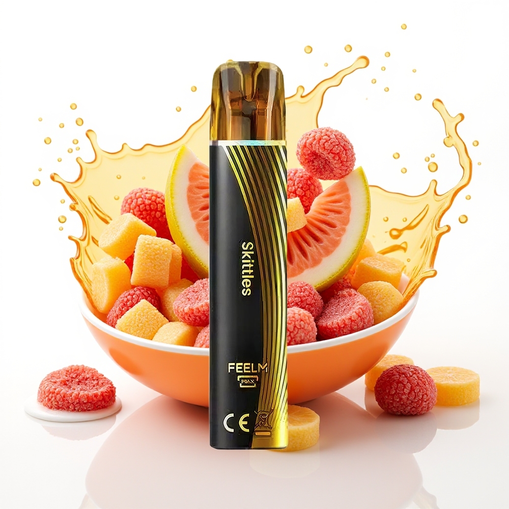 JNR Black&Golden 600+200 Puffov Enkratna Vapa Skittles 2% Nikotina 550mAh