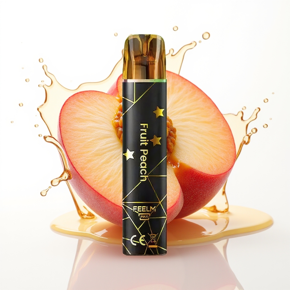 JNR Black&Golden 600+200 Puffs 550mAh 2ml Enkratni Vape Sadje Breskeva