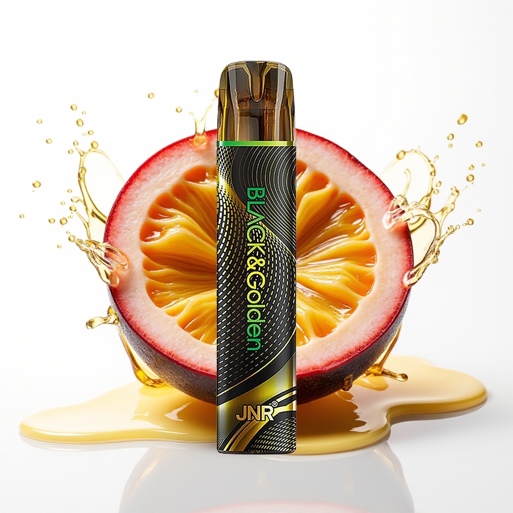 JNR Black&Golden 600+200 Puffs Passion Monster 550mAh 2ml Enkratna Vape Črna&Zlata
