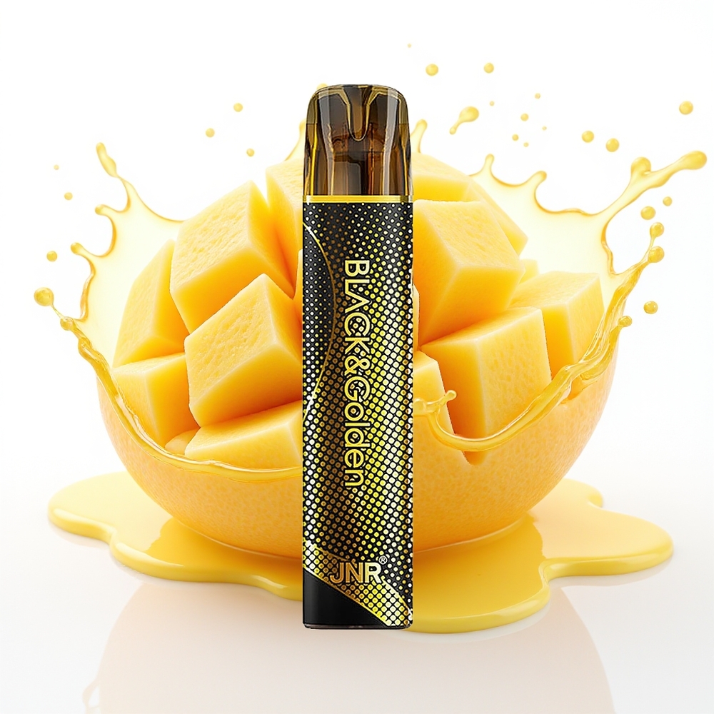 JNR Black&Golden 600+200 Pufi Enkratna Vape Trojni Mango 550mAh 2% Nikotin