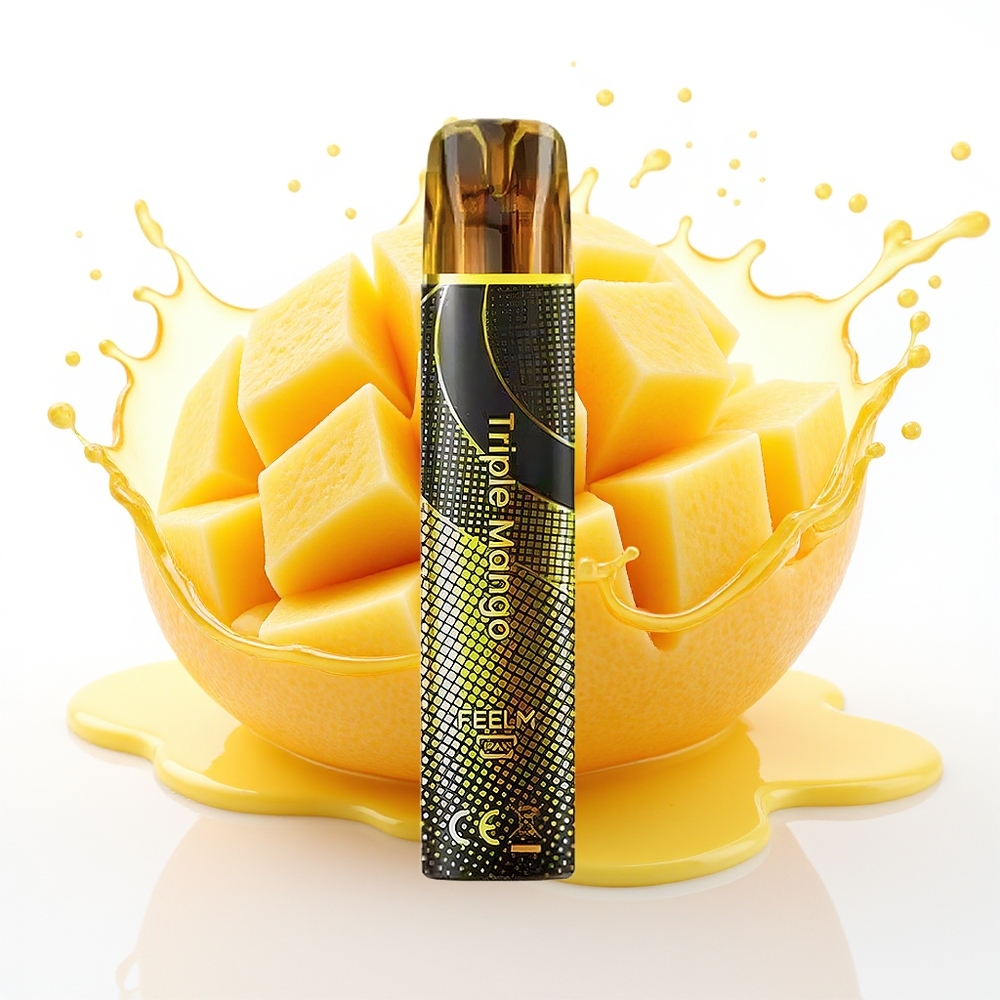 JNR Black&Golden 600+200 Pufi Enkratna Vape Trojni Mango 550mAh 2% Nikotin