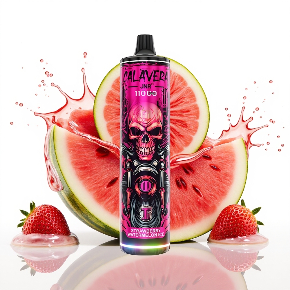 JNR Calavera 11000 Puffs 21ml 850mAh Dizposabil Vape Jagoda Lubenica Led
