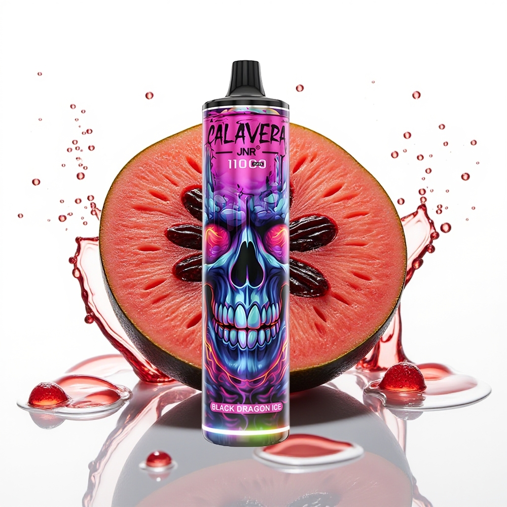 JNR Calavera 11000 Puffs 21ml 850mAh Črni Zmaj Led Enkratni Vape
