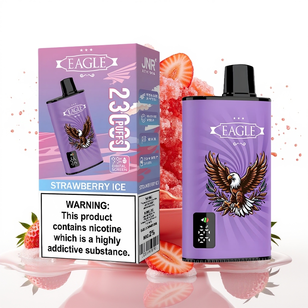 JNR EAGLE Smart 23000 Puffs 25ml 2% Enkratni Vape Jagoda Led