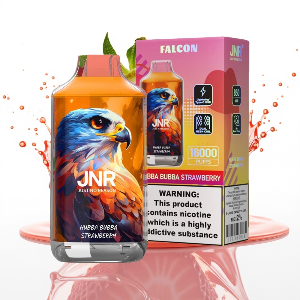 JNR Falcon 16000 Puffs 850mAh 22ml Hubba Bubba Jagoda