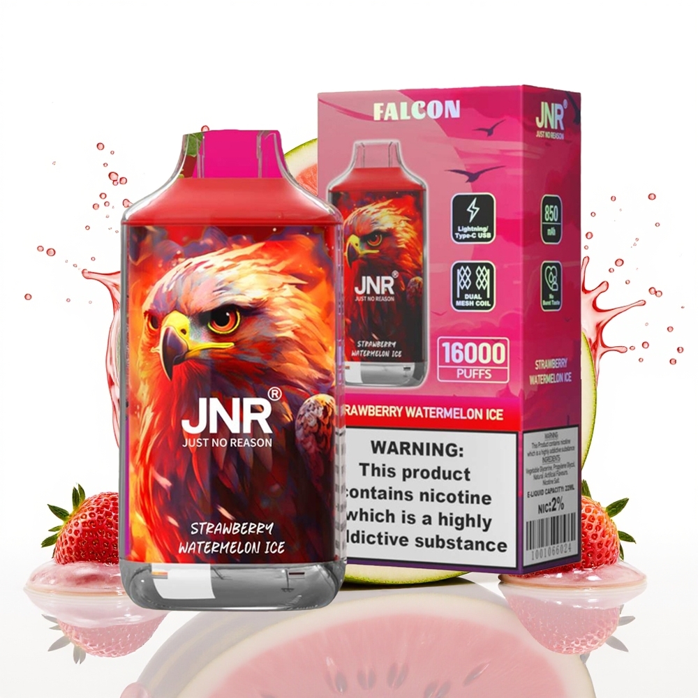 JNR Falcon 16000 Puffs 850mAh 22ml Jagoda Lubenica Led