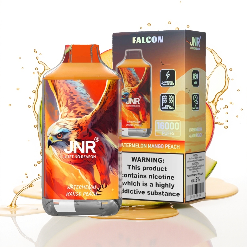 JNR Falcon 16000 Puffs 850mAh 22ml Lubenica Mango Breskev