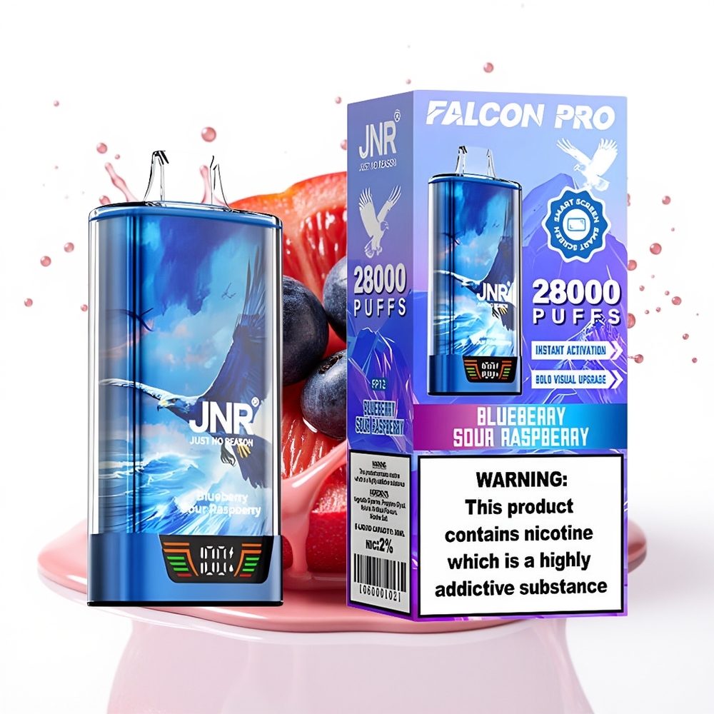 JNR Falcon Pro 28000 30ml 950mAh Enkratni Vape Borovnica Kisla Malina