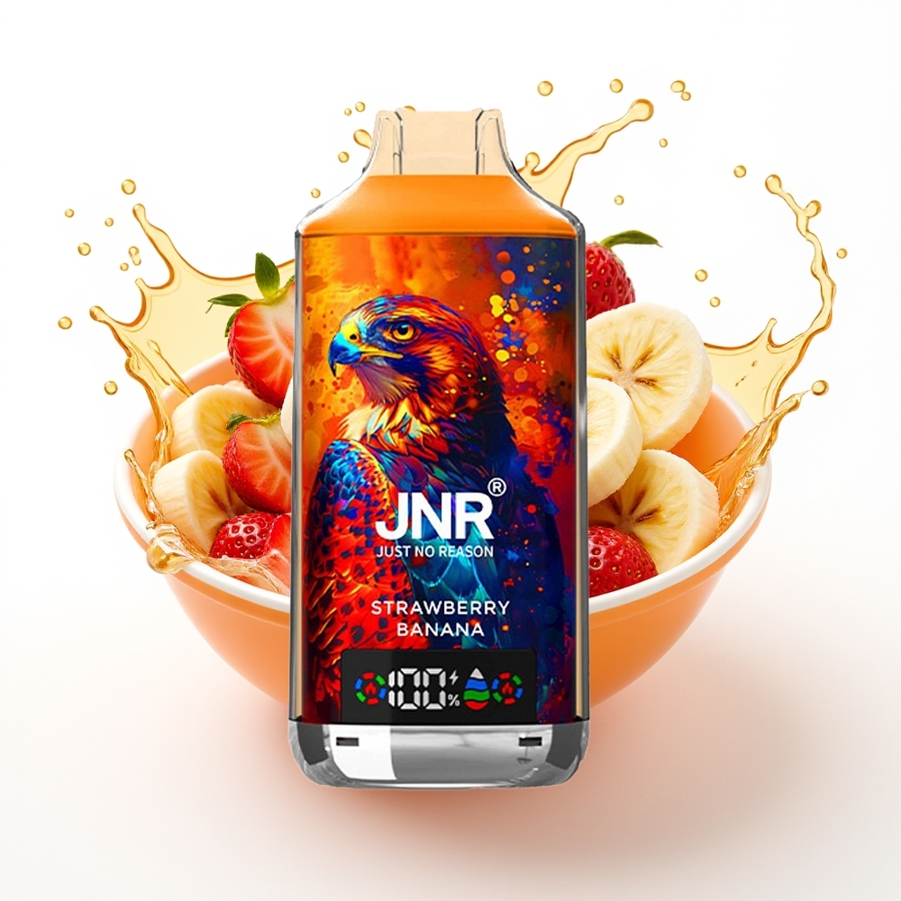 JNR Falcon X 18000 Puffs 24ml Dvojno Jedro Jagoda Bananica