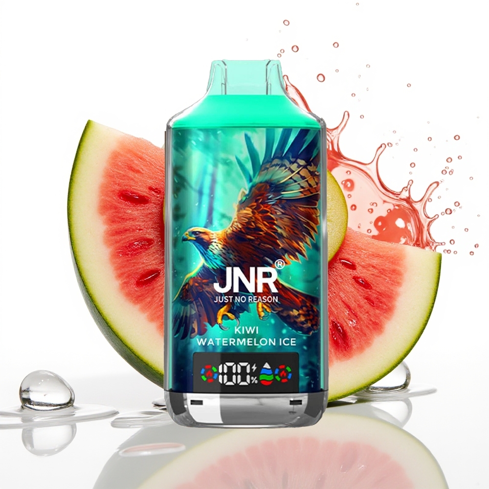 JNR Falcon X 18000 Puffs Dvojno Jedro in Tip-C Hitro Polnjenje Enkratni Vape Kivi Lubenica Led