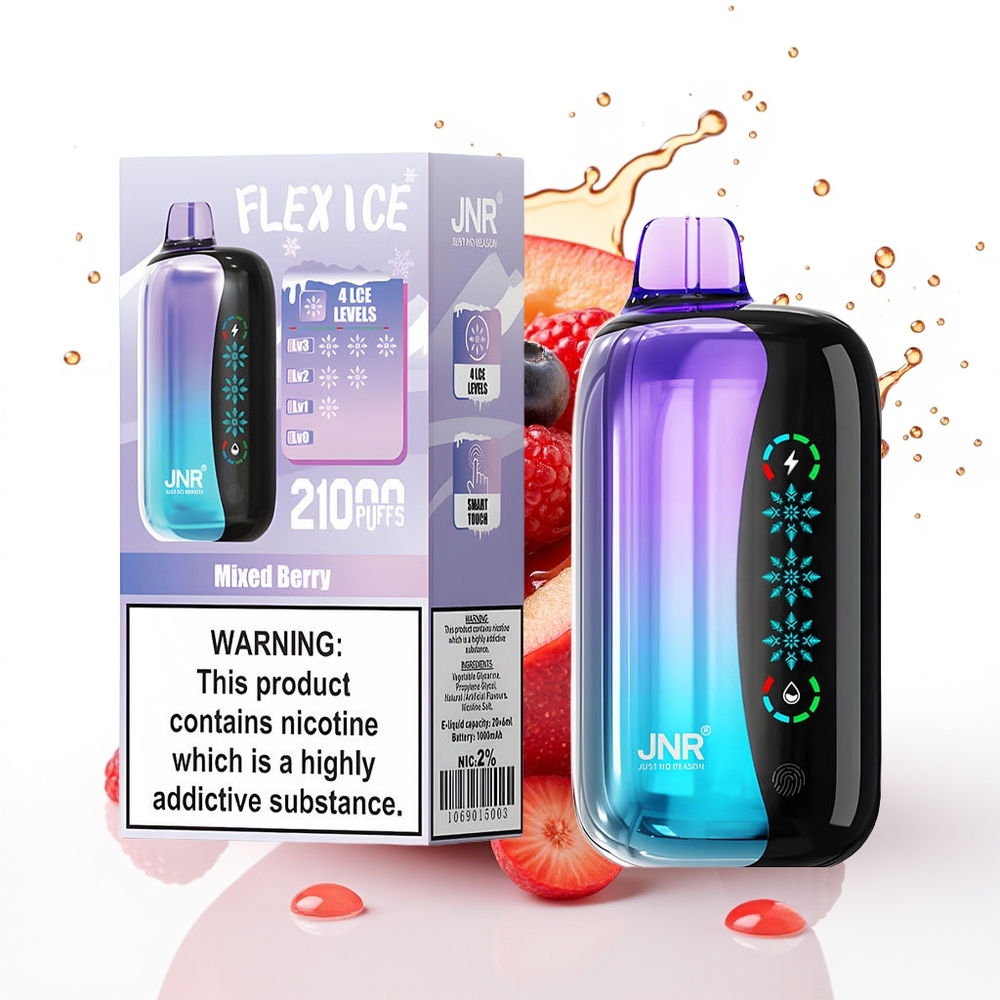 JNR Flex Ice 21000 Pufs Enkratna Vape Mešane Jagode Prilagodljiv Zrak 26ml