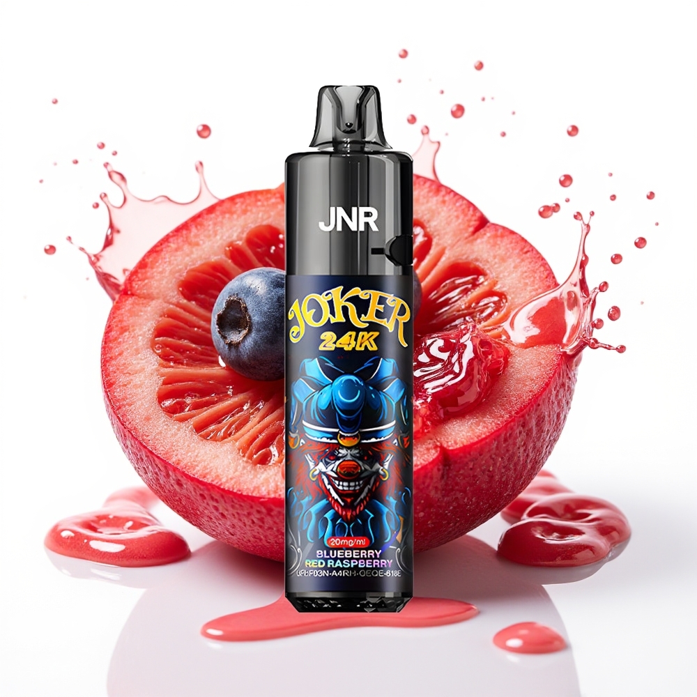 JNR Joker 24K Puffs Enkratna Vapa Borovnica Rdeči Malini 800mAh 2% Nikotin