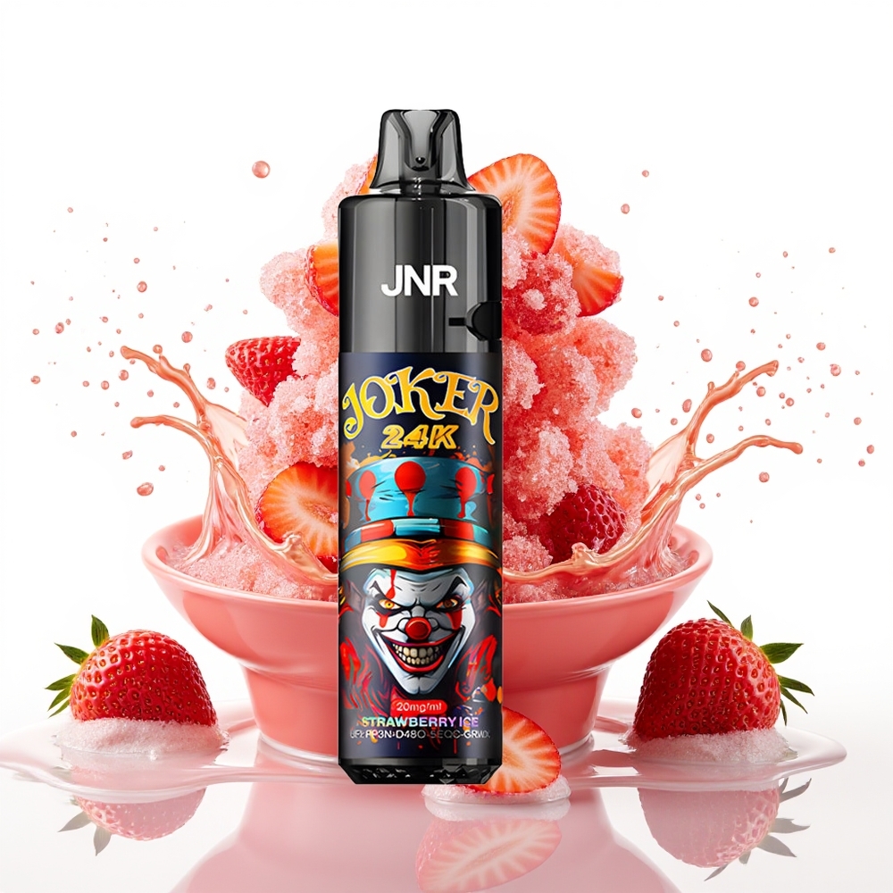 JNR Joker 24K Puffs Enkratna Vape Jagoda Led 2% Nikotin 800mAh