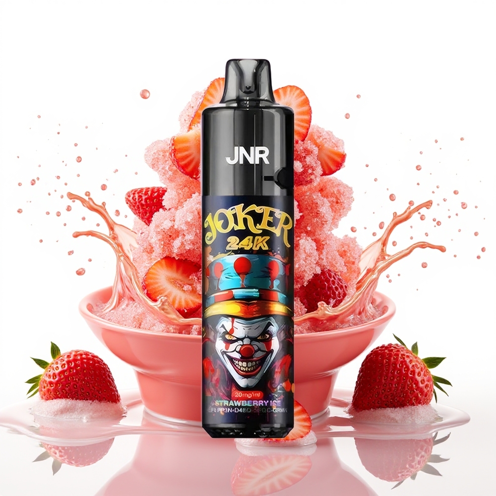 JNR Joker 24K Puffs Enkratna Vape Jagoda Led 2% Nikotin 800mAh