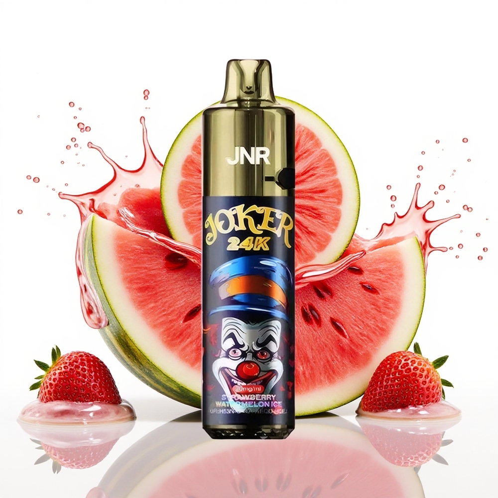 JNR Joker 24K Puffs Enkratna Vape Jagoda Lubenica Led 800mAh 2% Nikotin