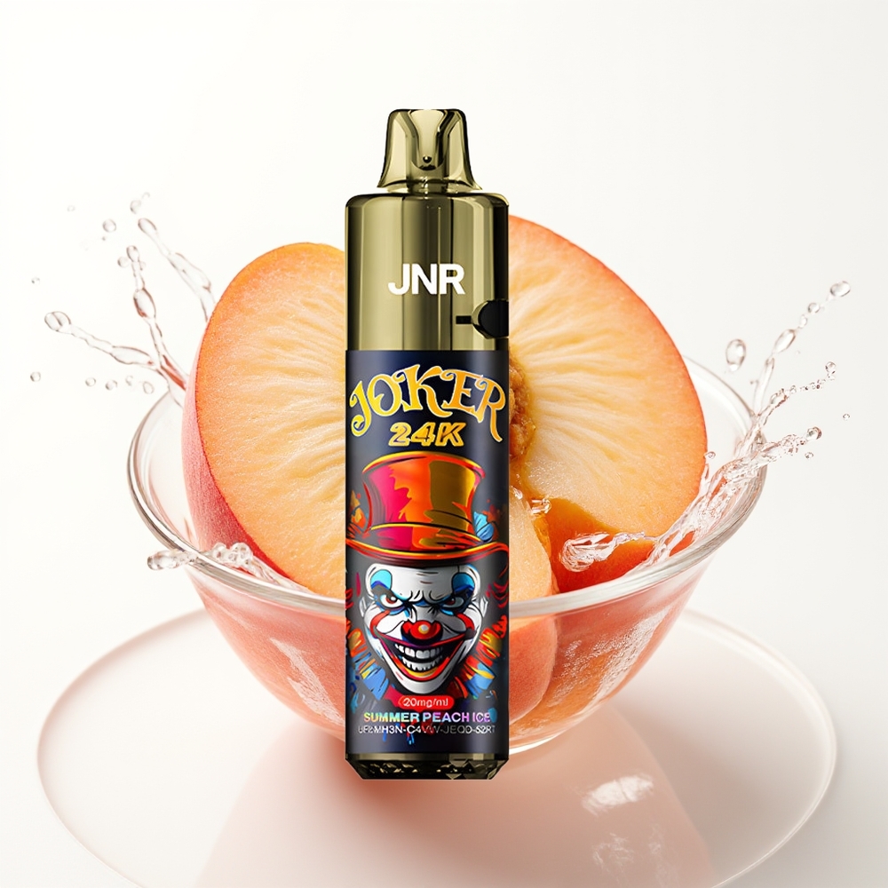 JNR Joker 24K Puffs Enkratni Vape Poletne Breskve Led 800mAh 2% Nikotin