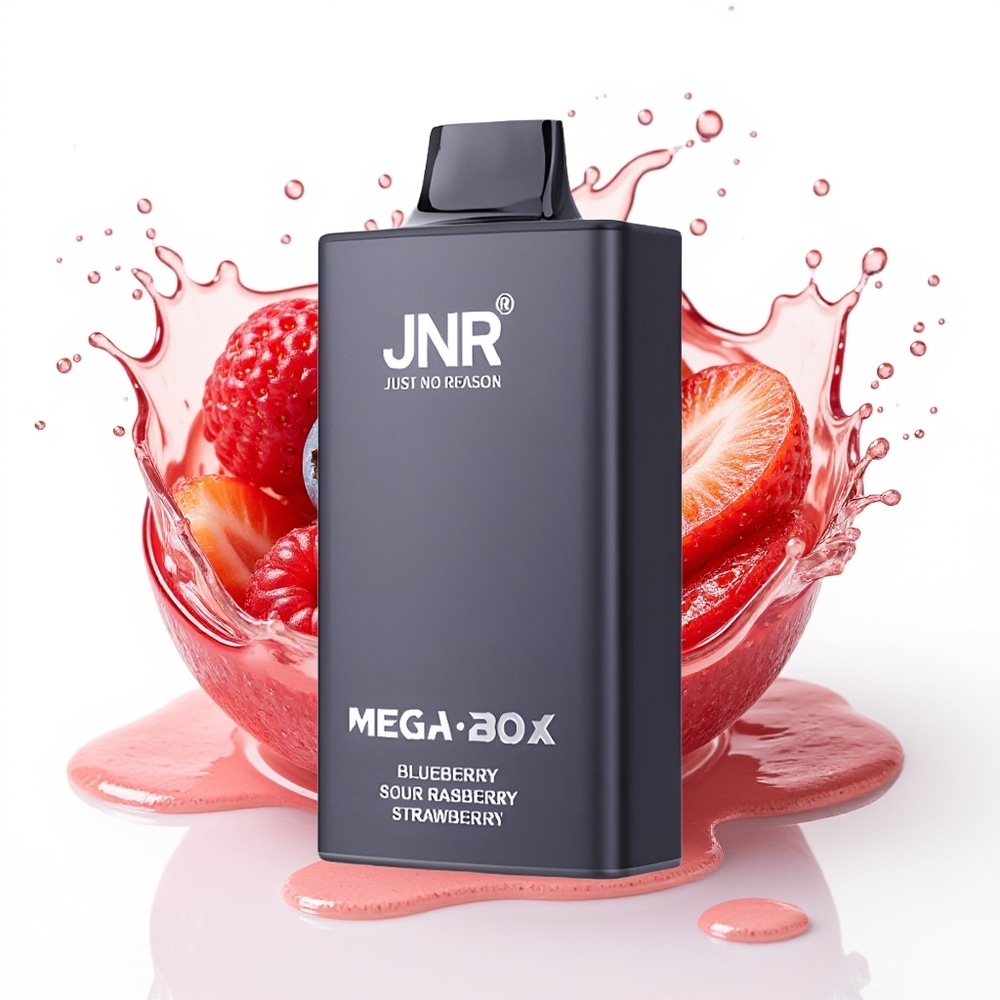 JNR Mega Box 25000 Puffs 30ml/850mAh Enkratna Vapa Borovnica Kisla Malina Jagoda