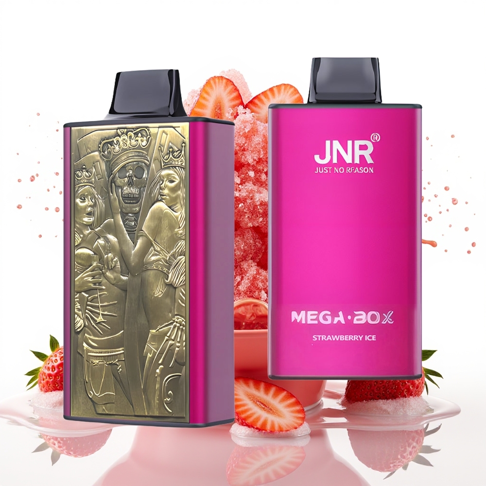 JNR Mega Box 25000 Puffs 30ml E-liquid Dvojni Jedro Jagodni Led Enkratni Vape