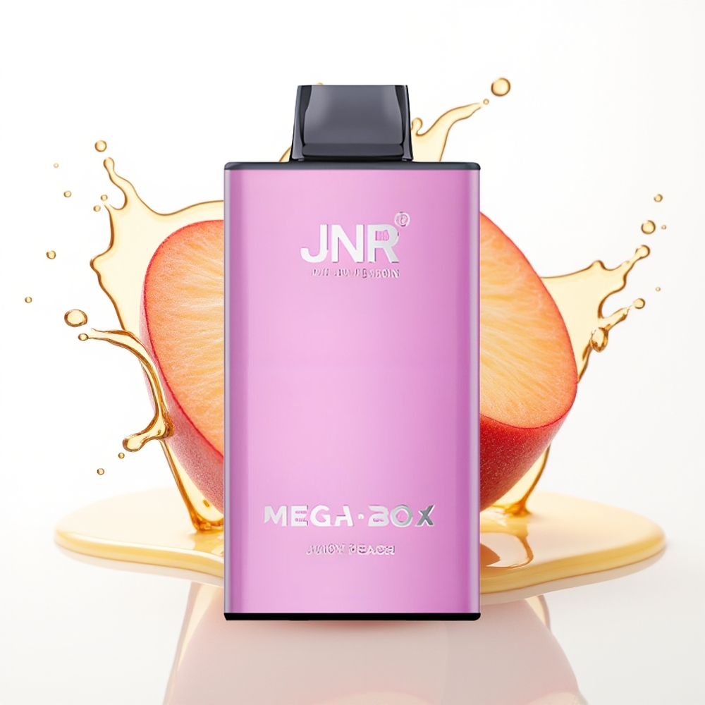 JNR Mega Box 25000 Puffs 30ml Tipkovni Napajalnik Dvojno Jedro Sočna Breskev