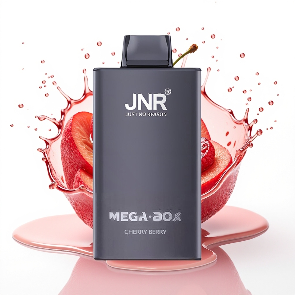 JNR Mega Box 25000 Puffs 850mAh Tipkovni Dual Mesh Češnja Jagoda