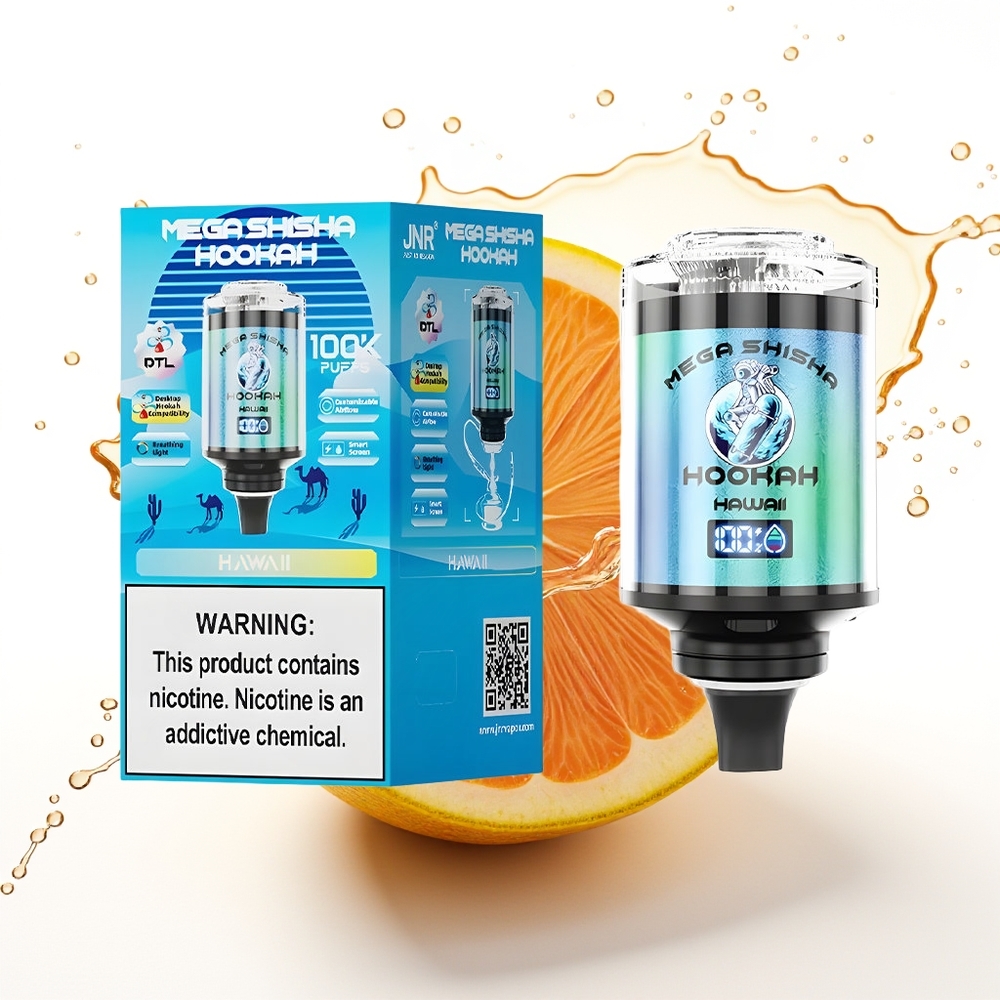 JNR Mega Shisha Hookah 100K 2200mAh Zračni tok Hawaii