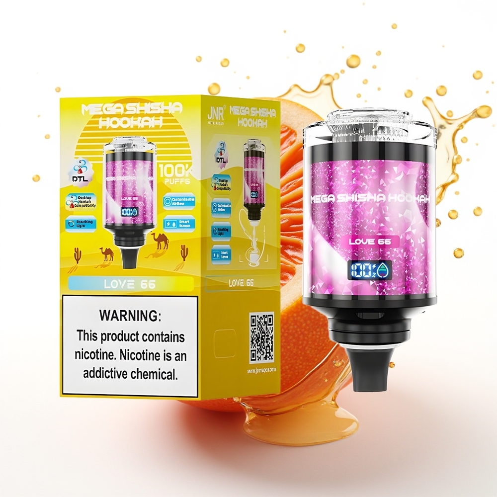 JNR Mega Shisha Hookah 100K 60ml 2200mAh Ljubezen 66