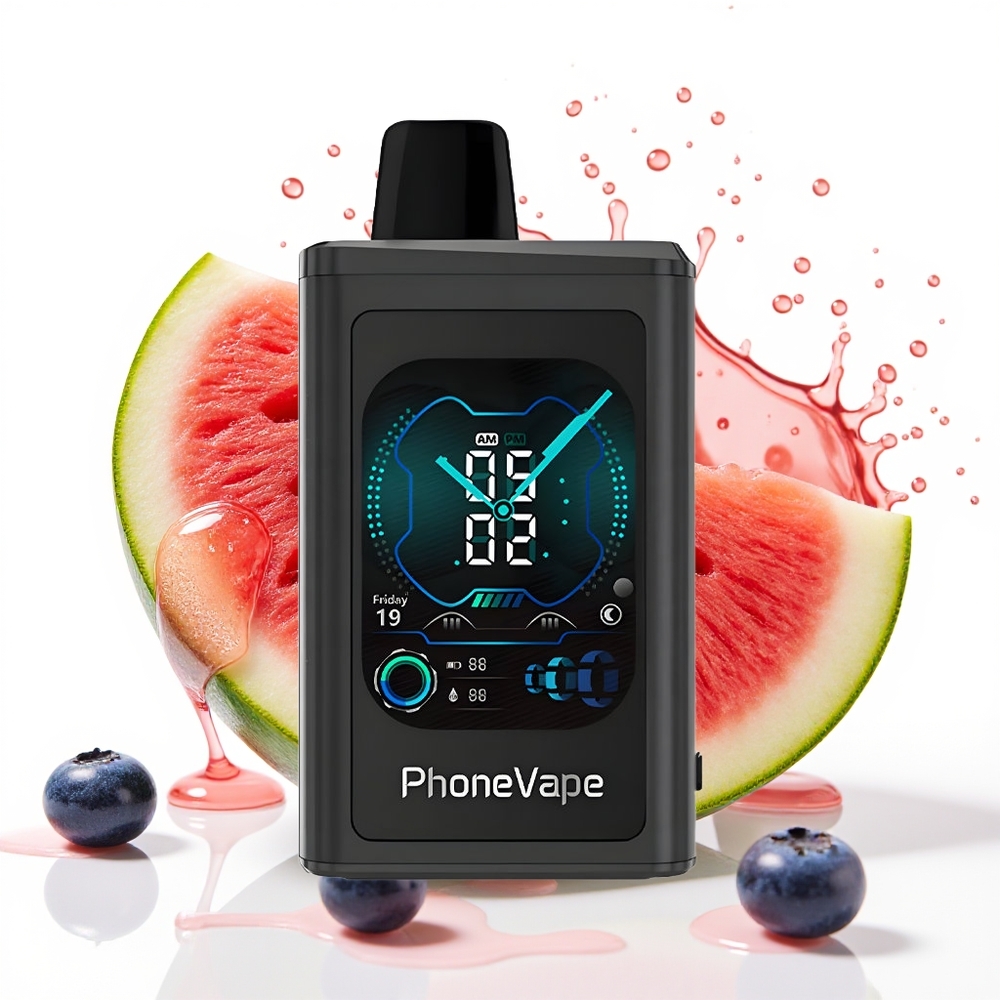 JNR PhoneVape 30000 puffs Enkratni Vape Borovnica Lubenica Turbo Rechargeable