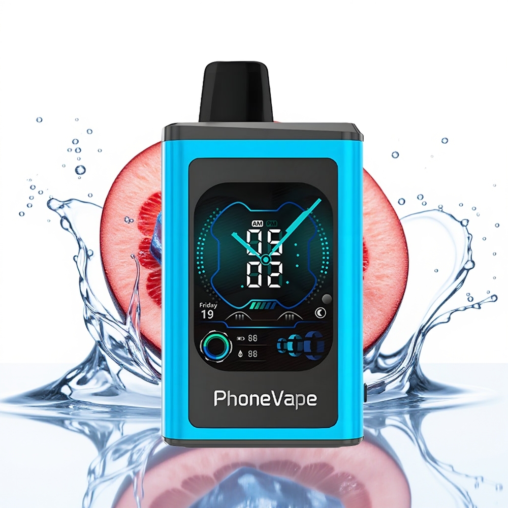 JNR PhoneVape 30000 pufi Enkratna e-cigareta Modri Malin Led z 850mAh in Turbo Način