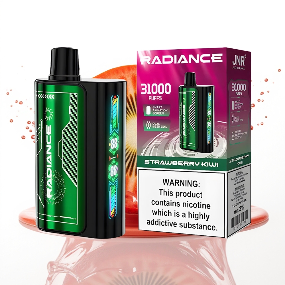 JNR Radiance 31000 Puffs 28ml Dvojni Ovoj Jagoda Kivi