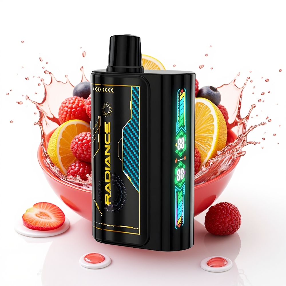 JNR Radiance 31000 Puffs 28ml Mešane Jagode Enkratni Vape Dual Mesh