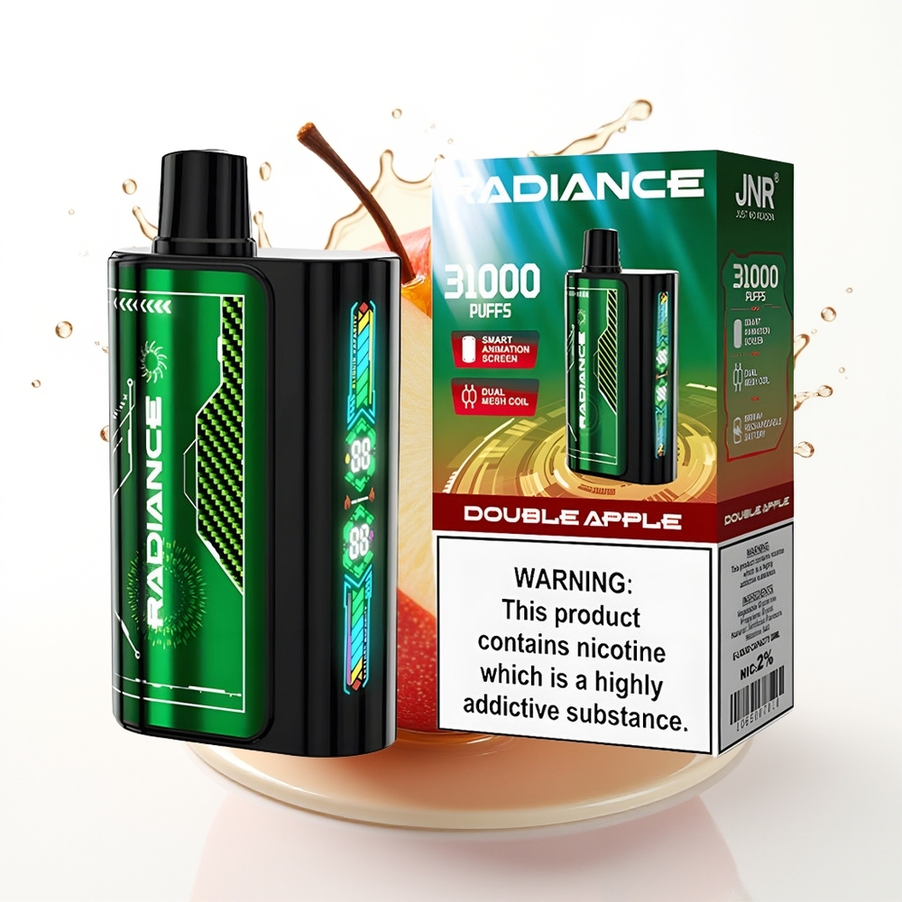 JNR Radiance 31000 Puffs Dvojno Jabolko 28ml Dual Mesh Coil