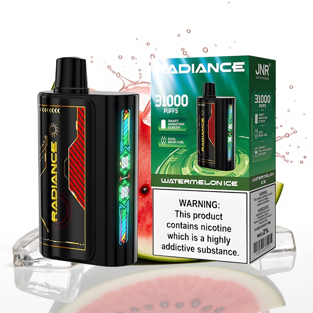 JNR Radiance 31000 Pufi Enkratni Vape Lubenica Led 28ml Dual Mesh