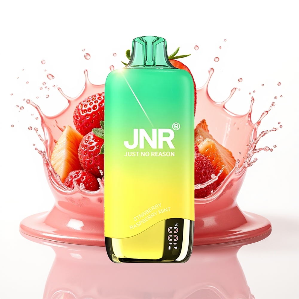 JNR Rainbow 10500 Puffs 18ml 0.8ohm Enkratni Vape Jagoda Malina Meta