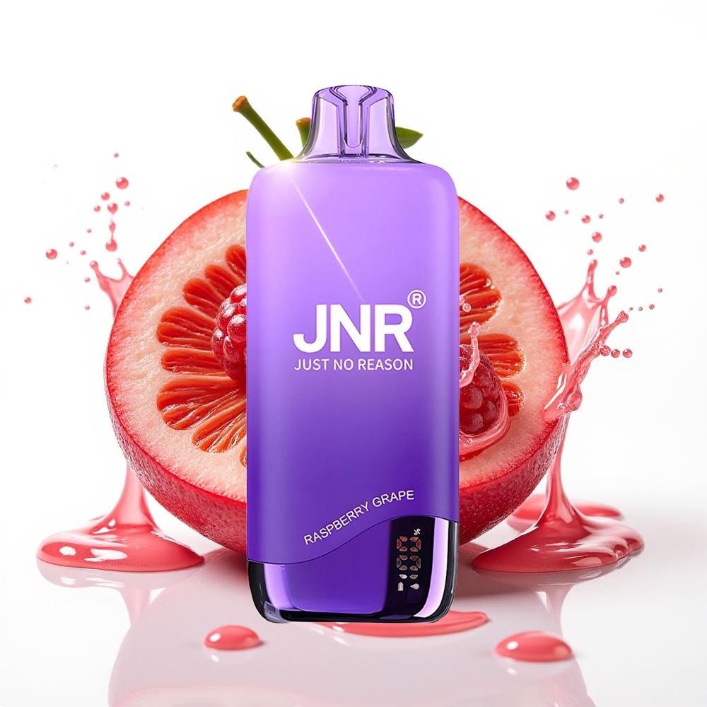 JNR Rainbow 10500 Puffs 18ml 0.8ohm Enkratni Vape Malina Grozdje