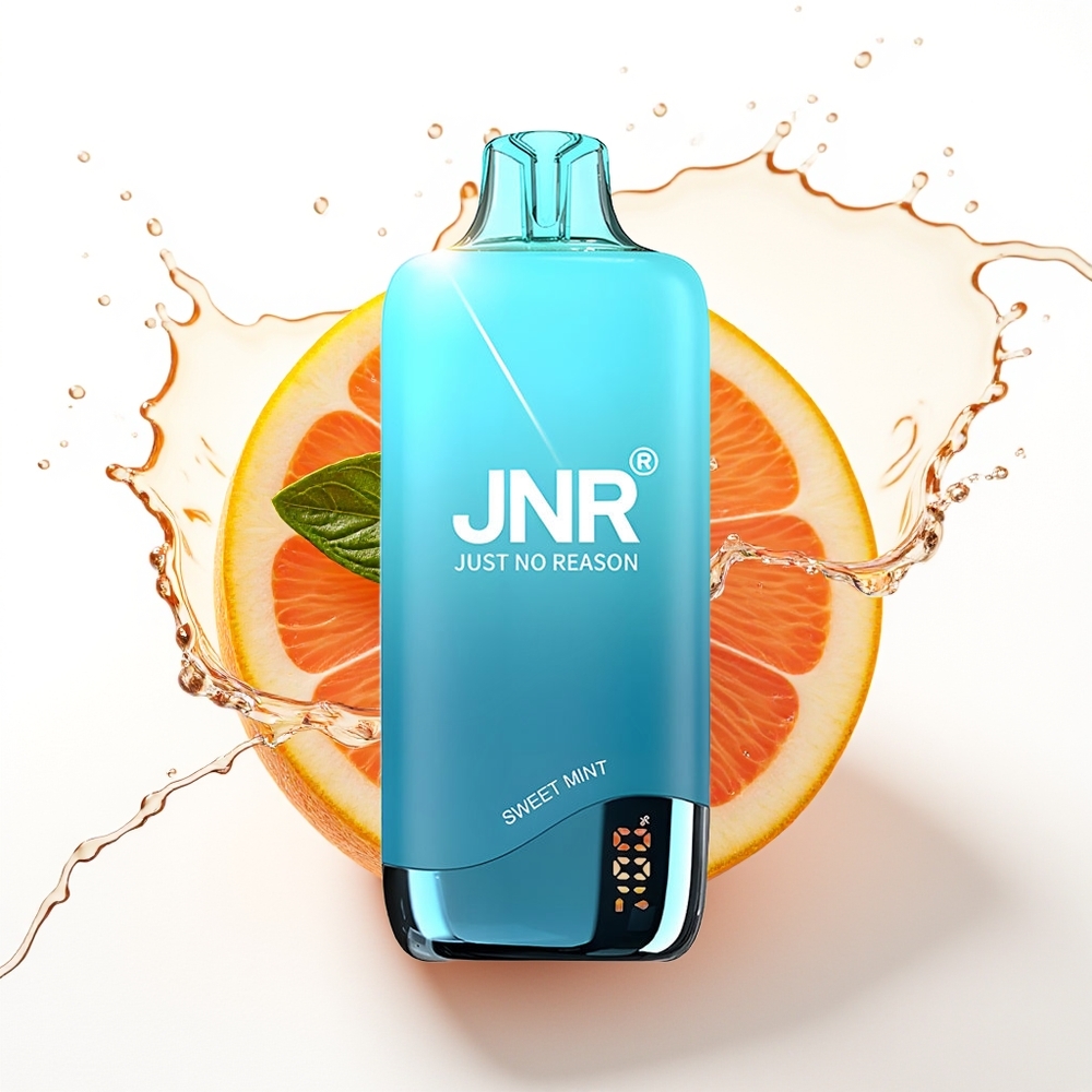 JNR Rainbow 10500 Puffs Enkratna Vapa Sladka Meta 18ml 0.8ohm