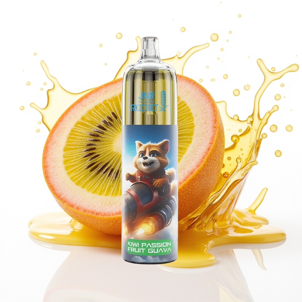 JNR Rocket-X 12400 Puff Enkratna Vape Kivi Pasijonka Guava 25ml RGB